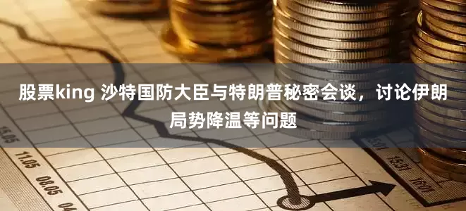 股票king 沙特国防大臣与特朗普秘密会谈，讨论伊朗局势降温等问题