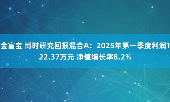金富宝 博时研究回报混合A：2025年第一季度利润122.37万元 净值增长率8.2%