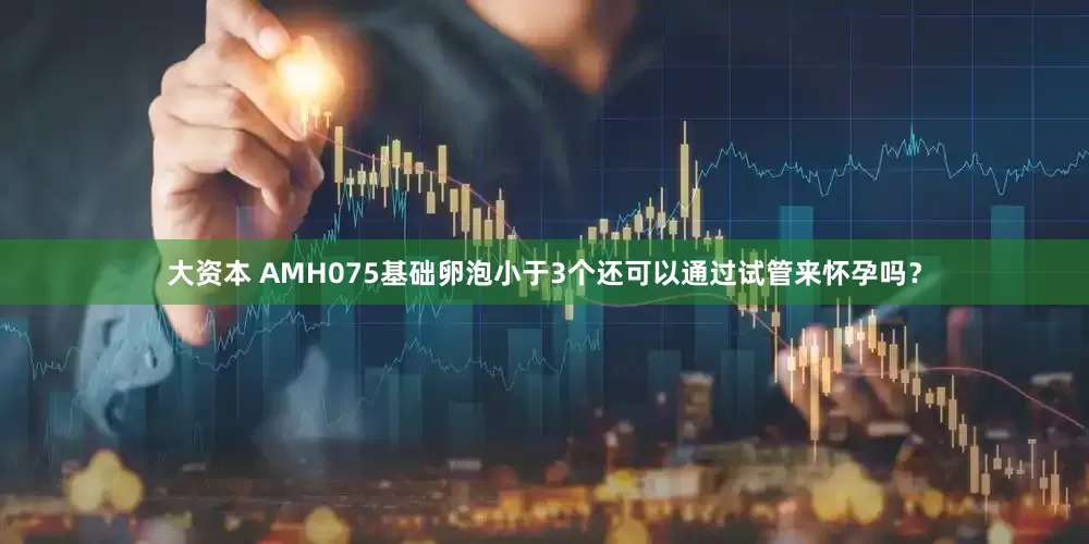 大资本 AMH075基础卵泡小于3个还可以通过试管来怀孕吗？