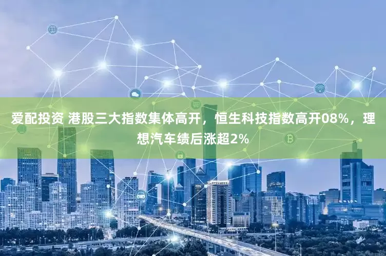 爱配投资 港股三大指数集体高开，恒生科技指数高开08%，理想汽车绩后涨超2%